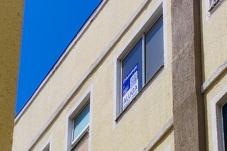 Apartamento para alugar com 50m², 2 quartos e 1 vaga Apartamento para alugar com 50m², 2 quartos e 1 vagaFachada do bloco + placa