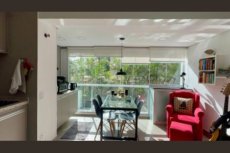 Studio à venda com 41m², 1 quarto e 1 vagaVaranda