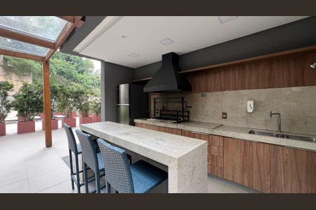 Studio à venda com 41m², 1 quarto e 1 vagaChurrasqueira