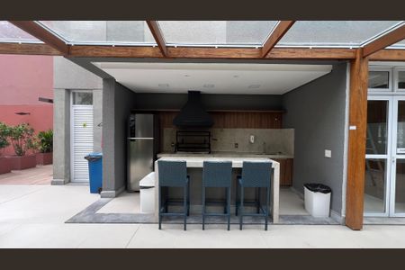 Studio à venda com 41m², 1 quarto e 1 vagaChurrasqueira