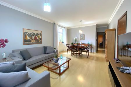 Sala de apartamento à venda com 3 quartos, 112m² em Santo Antônio, Belo Horizonte