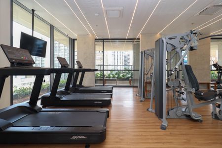 Studio à venda com 27m², 1 quarto e sem vaga Studio à venda com 27m², 1 quarto e sem vagaAcademia