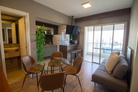 Sala de apartamento à venda com 1 quarto, 48m² em Jardim Aeroporto, São Paulo