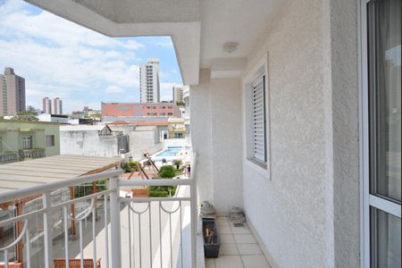 Varanda da Sala de apartamento à venda com 3 quartos, 86m² em Vila Valparaíso, Santo André