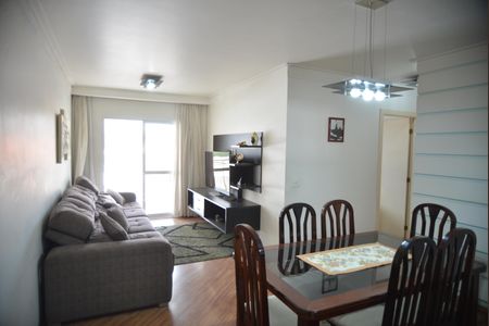 Sala de apartamento à venda com 3 quartos, 86m² em Vila Valparaíso, Santo André