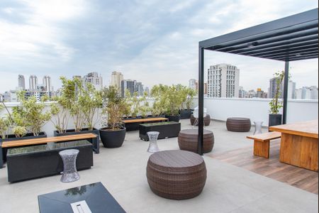 Apartamento para alugar com 39m², 1 quarto e 1 vaga Apartamento para alugar com 39m², 1 quarto e 1 vagaÁrea comum - Churrasqueira