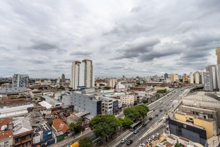 Vista Sala de apartamento para alugar com 1 quarto, 28m² em Bom Retiro, São Paulo