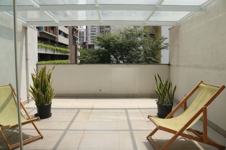 Studio para alugar com 48m², 1 quarto e 1 vagaVaranda