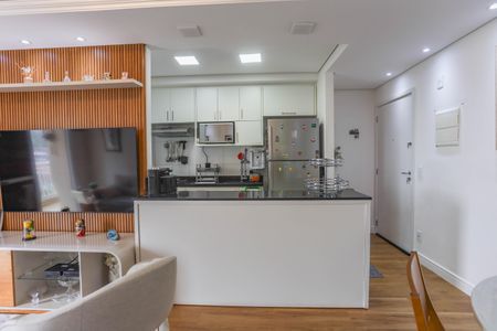 Sala  de apartamento à venda com 3 quartos, 78m² em Centro, Diadema