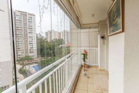 Varanda da sala de apartamento à venda com 3 quartos, 78m² em Centro, Diadema