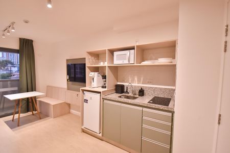 Studio para alugar com 34m², 1 quarto e sem vaga Studio para alugar com 34m², 1 quarto e sem vagaCozinha