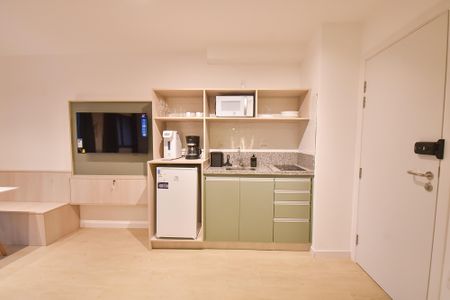 Studio para alugar com 34m², 1 quarto e sem vaga Studio para alugar com 34m², 1 quarto e sem vagaCozinha