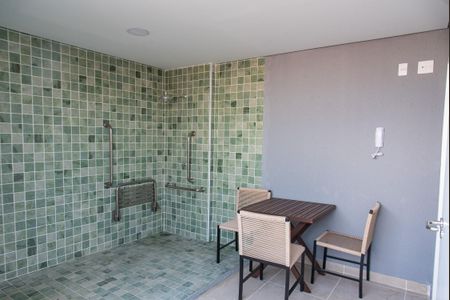 Studio para alugar com 34m², 1 quarto e sem vaga Studio para alugar com 34m², 1 quarto e sem vagaChuveiro da jacuzzi