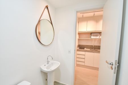Studio para alugar com 34m², 1 quarto e sem vaga Studio para alugar com 34m², 1 quarto e sem vagaBanheiro