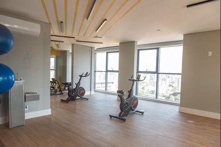 Studio para alugar com 34m², 1 quarto e sem vaga Studio para alugar com 34m², 1 quarto e sem vagaÁrea comum - Academia