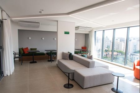 Studio para alugar com 34m², 1 quarto e sem vaga Studio para alugar com 34m², 1 quarto e sem vagaÁrea comum - Salão de festas