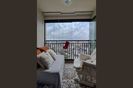 Varanda da Sala de apartamento à venda com 2 quartos, 54m² em Jardim Olavo Bilac, São Bernardo do Campo