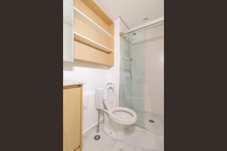 Studio para alugar com 29m², 1 quarto e sem vaga Studio para alugar com 29m², 1 quarto e sem vagaBanheiro Social