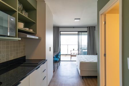 Studio para alugar com 28m², 1 quarto e sem vaga Studio para alugar com 28m², 1 quarto e sem vagaCozinha