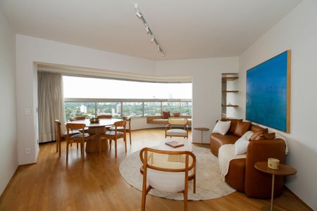 Sala de Estar e Jantar de apartamento para alugar com 1 quarto, 75m² em Pinheiros, São Paulo