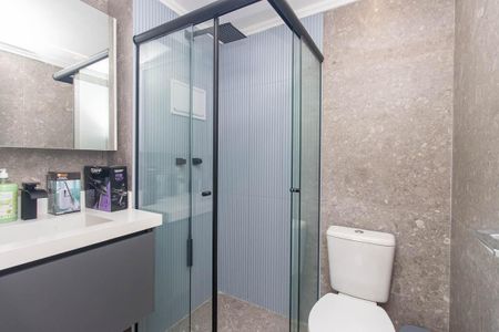 Banheiro de kitnet/studio à venda com 1 quarto, 26m² em Tucuruvi, São Paulo