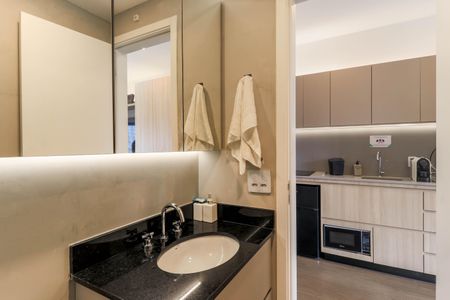 Studio à venda com 28m², 1 quarto e sem vaga Studio à venda com 28m², 1 quarto e sem vagaBanheiro