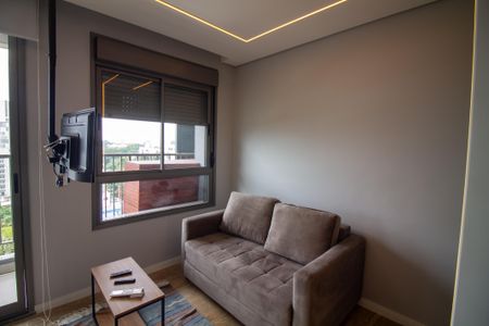 Sala de apartamento para alugar com 1 quarto, 37m² em Santo Amaro, São Paulo