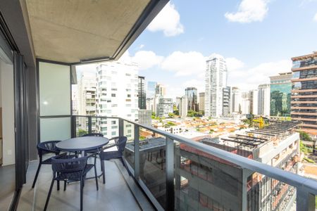 Studio para alugar com 57m², 1 quarto e 1 vaga Studio para alugar com 57m², 1 quarto e 1 vagaVaranda