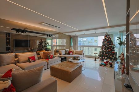 Sala de apartamento à venda com 4 quartos, 195m² em Sion, Belo Horizonte