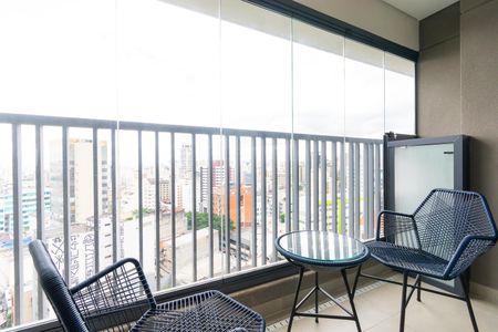Varanda  de kitnet/studio para alugar com 1 quarto, 29m² em Liberdade, São Paulo