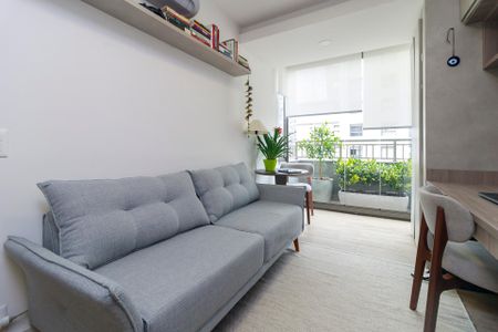 Sala de apartamento para alugar com 1 quarto, 36m² em Campo Belo, São Paulo