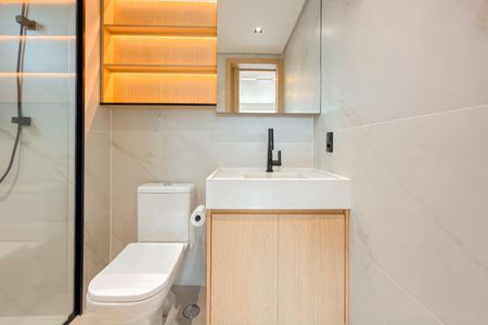 Studio à venda com 39m², 1 quarto e 1 vaga Studio à venda com 39m², 1 quarto e 1 vagaBanheiro