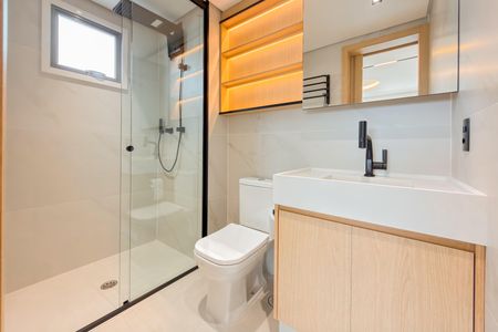 Studio à venda com 39m², 1 quarto e 1 vaga Studio à venda com 39m², 1 quarto e 1 vagaBanheiro