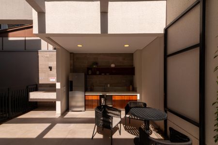 Studio à venda com 28m², 1 quarto e sem vagaÁrea gourmet