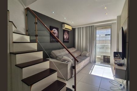 Sala  de apartamento à venda com 2 quartos, 93m² em Recreio dos Bandeirantes, Rio de Janeiro