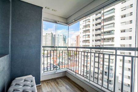 Varanda da Sala de apartamento à venda com 3 quartos, 83m² em Vila Assunção, Santo André