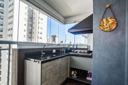 Varanda da Sala de apartamento à venda com 3 quartos, 83m² em Vila Assunção, Santo André