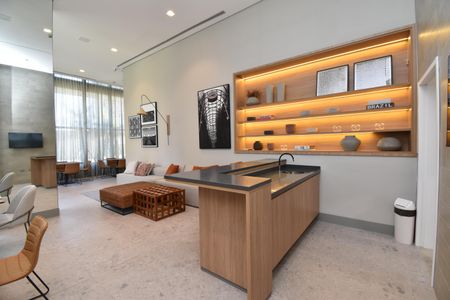 Studio para alugar com 33m², 1 quarto e sem vagaÁrea comum - Salão de festas