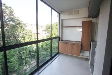 Varanda da Sala de apartamento à venda com 3 quartos, 82m² em Tanque, Rio de Janeiro