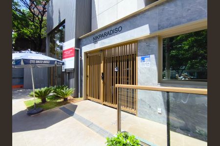 Studio para alugar com 24m², 1 quarto e sem vagaFachada + Plaquinha