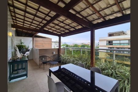 Varanda  de apartamento à venda com 3 quartos, 245m² em Recreio dos Bandeirantes, Rio de Janeiro