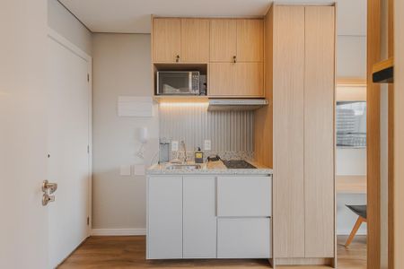 Studio para alugar com 23m², 1 quarto e sem vaga Studio para alugar com 23m², 1 quarto e sem vagaCozinha