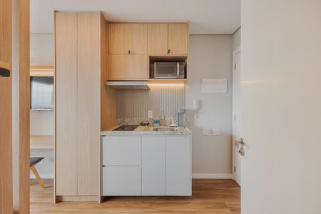 Studio para alugar com 23m², 1 quarto e sem vaga Studio para alugar com 23m², 1 quarto e sem vagaCozinha