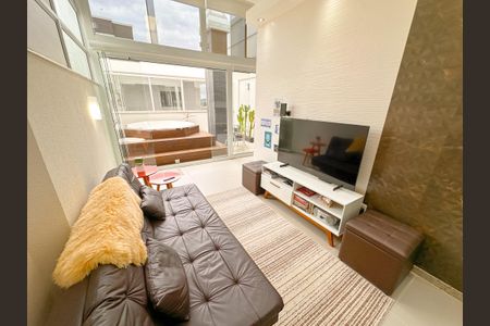 Sala de apartamento para alugar com 2 quartos, 110m² em Canasvieiras, Florianópolis