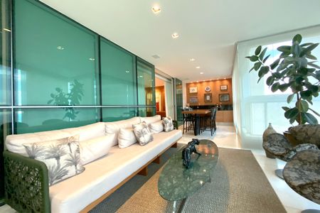 Varanda Gourmet de apartamento à venda com 5 quartos, 464m² em Belvedere, Belo Horizonte