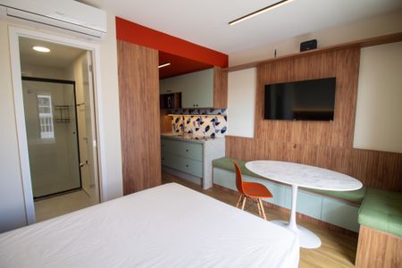 Studio para alugar com 27m², 1 quarto e sem vagaSala / Quarto - Studio