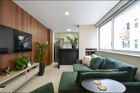Sala Ambientes de apartamento à venda com 1 quarto, 44m² em Funcionários, Belo Horizonte