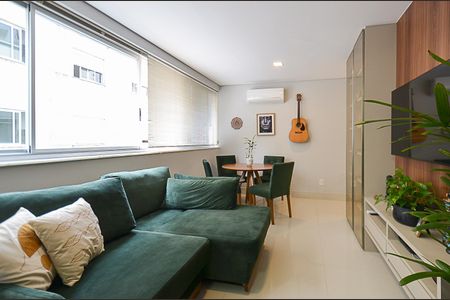 Sala Ambientes de apartamento à venda com 1 quarto, 44m² em Funcionários, Belo Horizonte