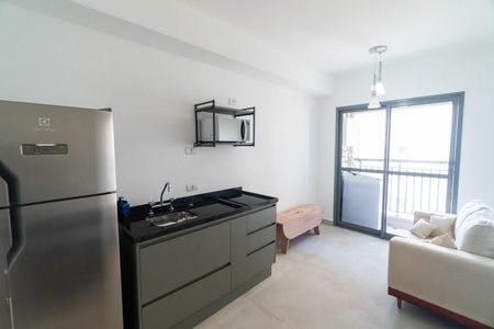 Sala/Cozinha de kitnet/studio para alugar com 1 quarto, 28m² em Jardim Prudência, São Paulo