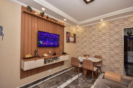 Sala de apartamento à venda com 2 quartos, 56m² em Parque Santos Dumont, Taboão da Serra